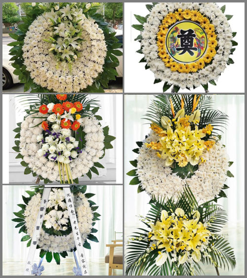 安徽安庆市怀宁县江镇镇模范村花圈速递